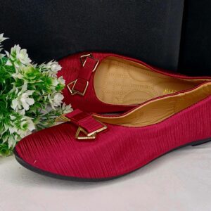 Knitting ballerina shoe