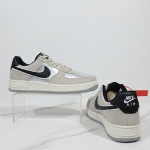 Nike Air Force 1 Custom Silver Swoosh