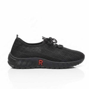 Black Mesh Comfort Sneakers