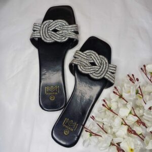 Malkia Diamond Knot Slippers