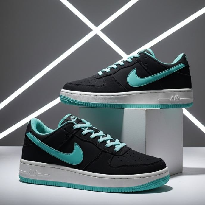 Nike Air Force 1 Low Teal Black
