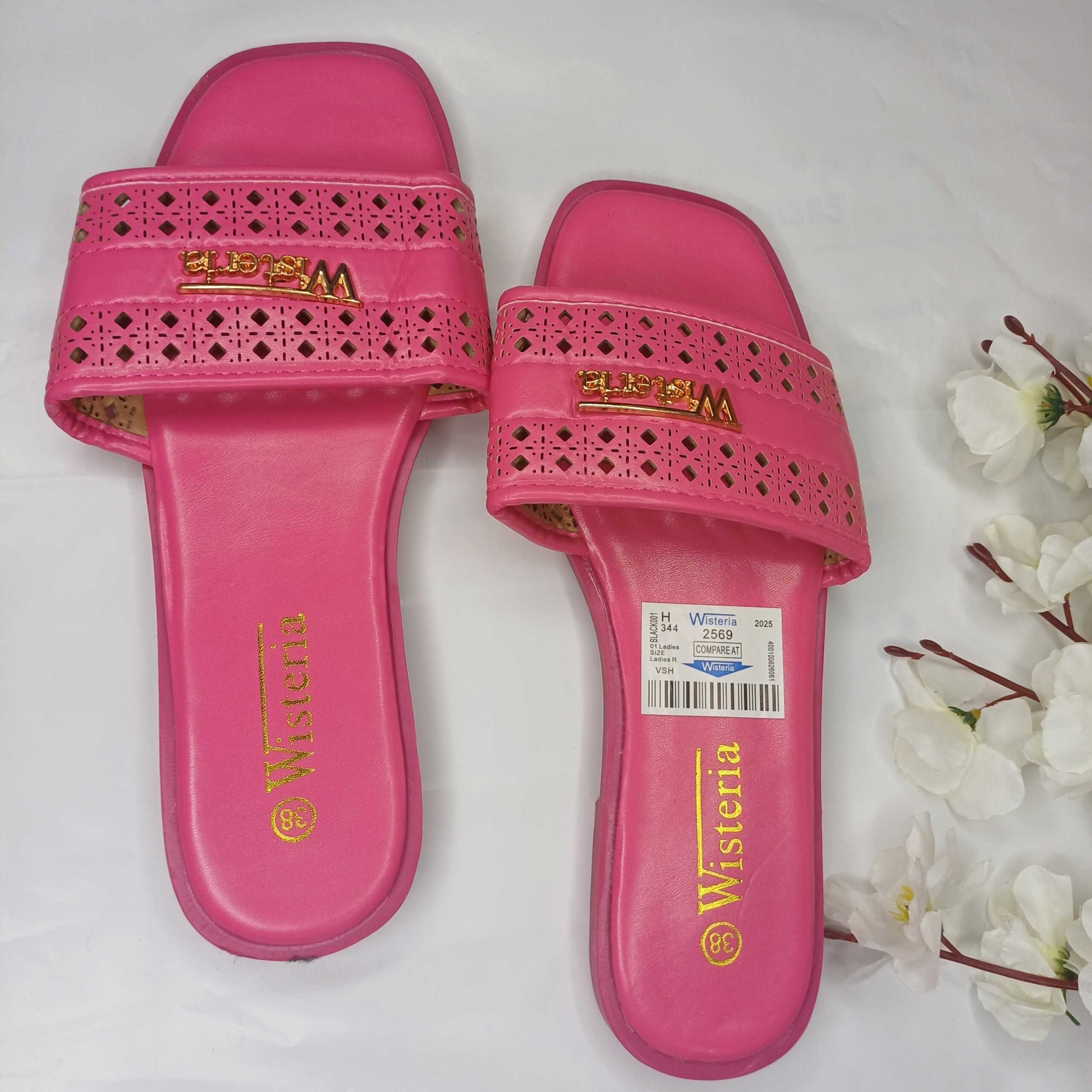 Wisteria Pink Comfort Slippers