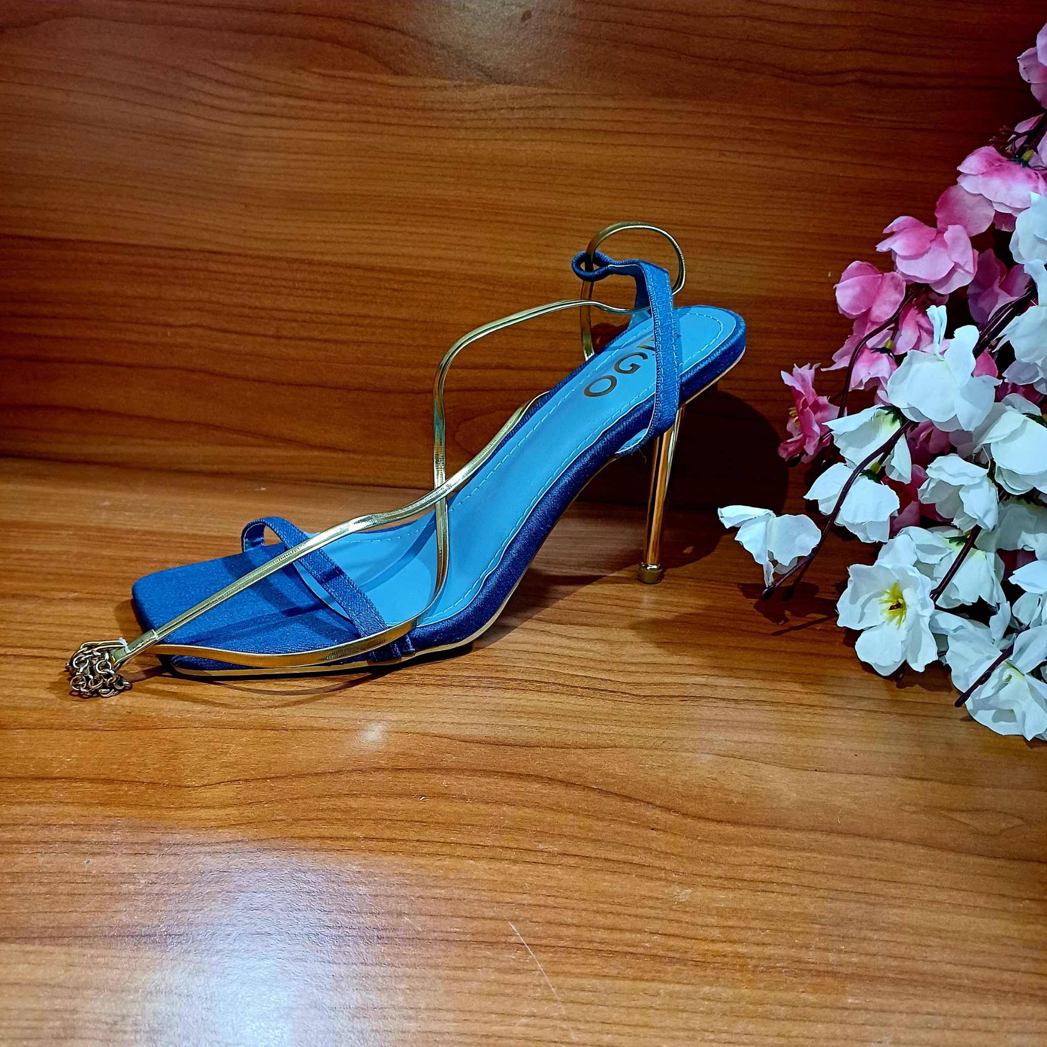 Blue Elegance Stiletto Sandals