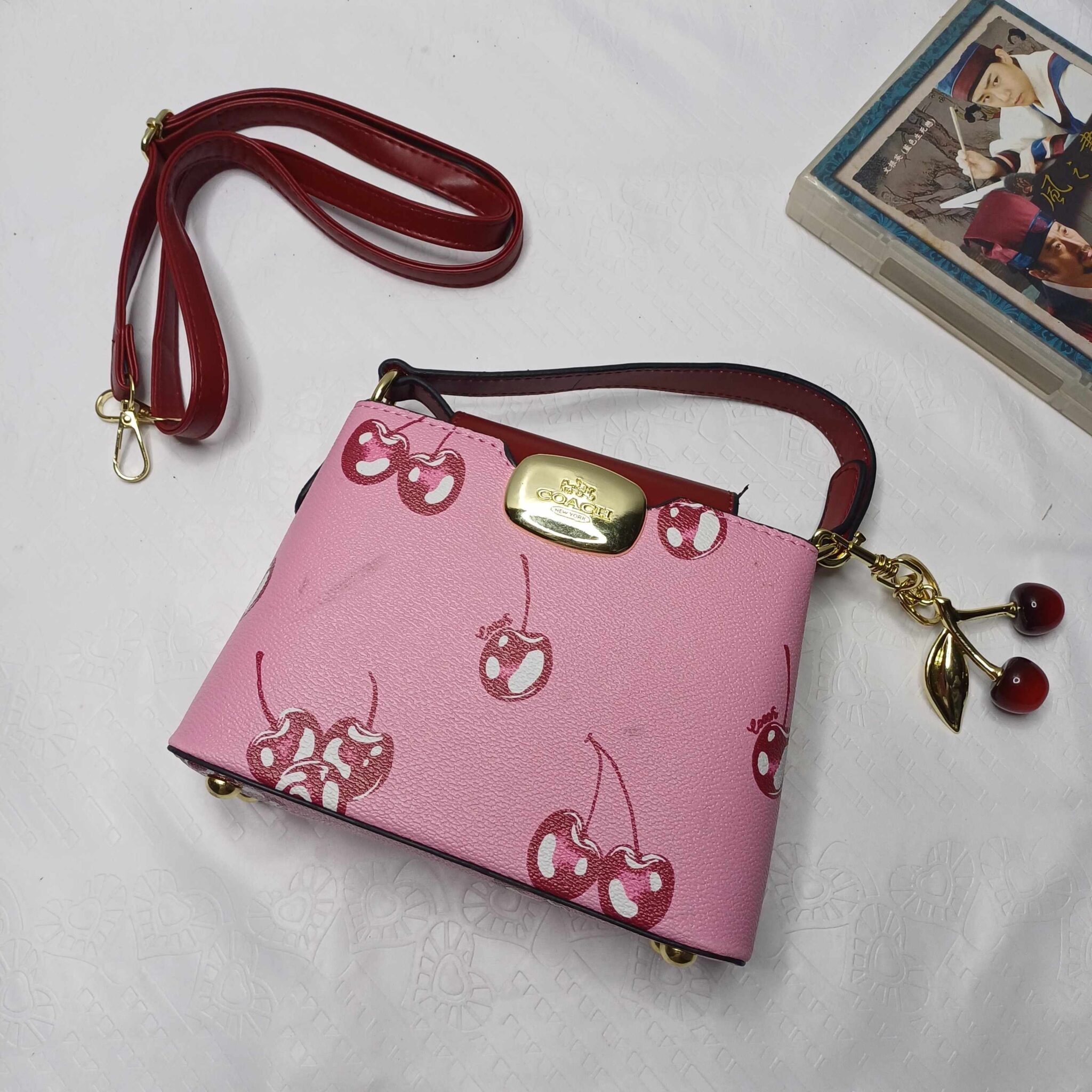 Coach Cherry Blossom Pink Crossbody Bag – suiteblanc