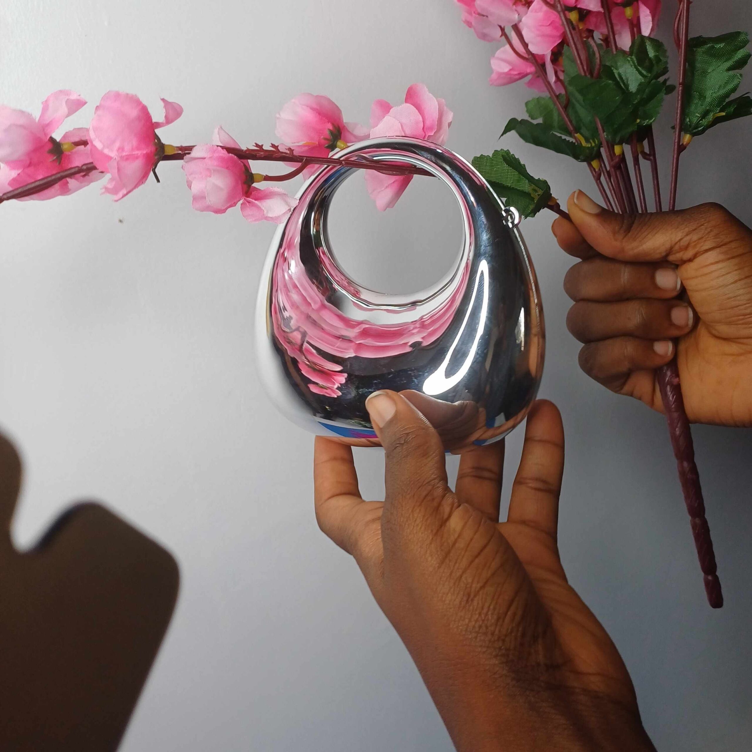 Metallic Judith Leiber handbag