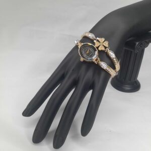 Elegant Gold-Plated Watch Bracelet