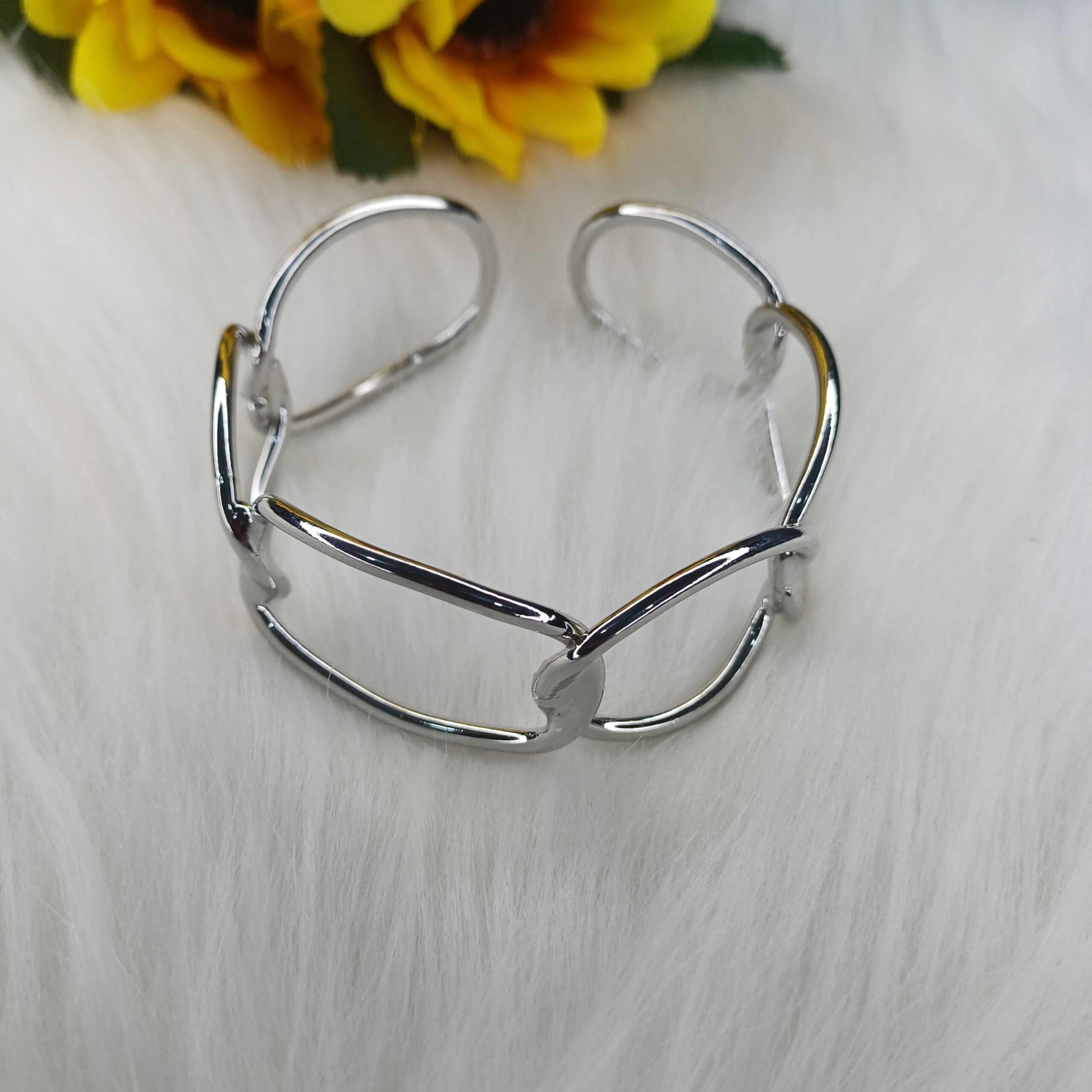 Elegant Silver Cuff Bracelet