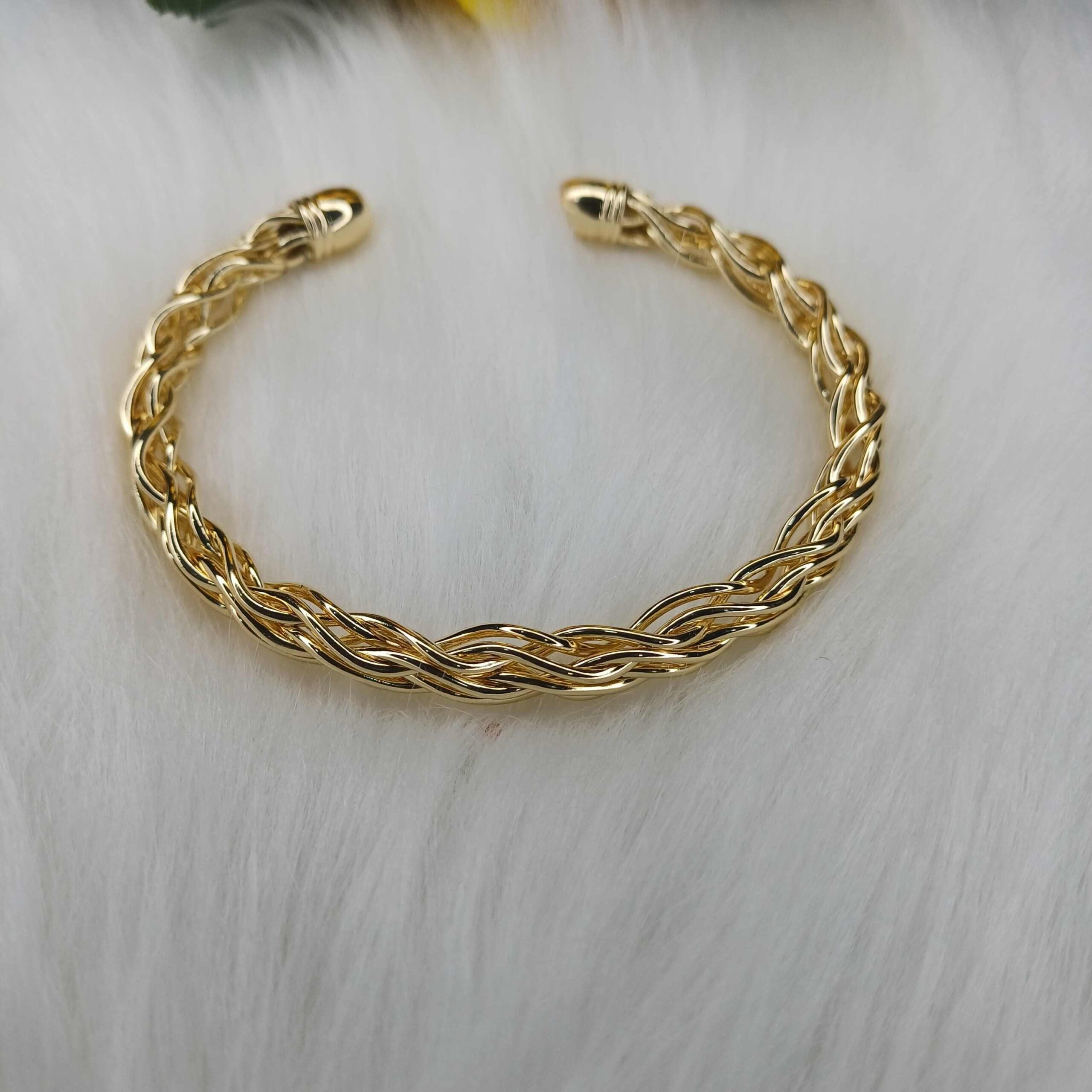 Gold Braided Bracelet