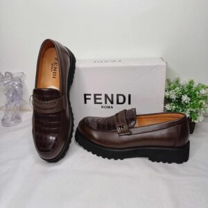 Fendi Leather Loafers