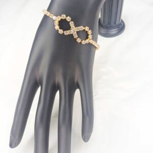Infinity Crystal Gold Bracelet