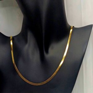 Male Gold Plated Snake Chain Necklace