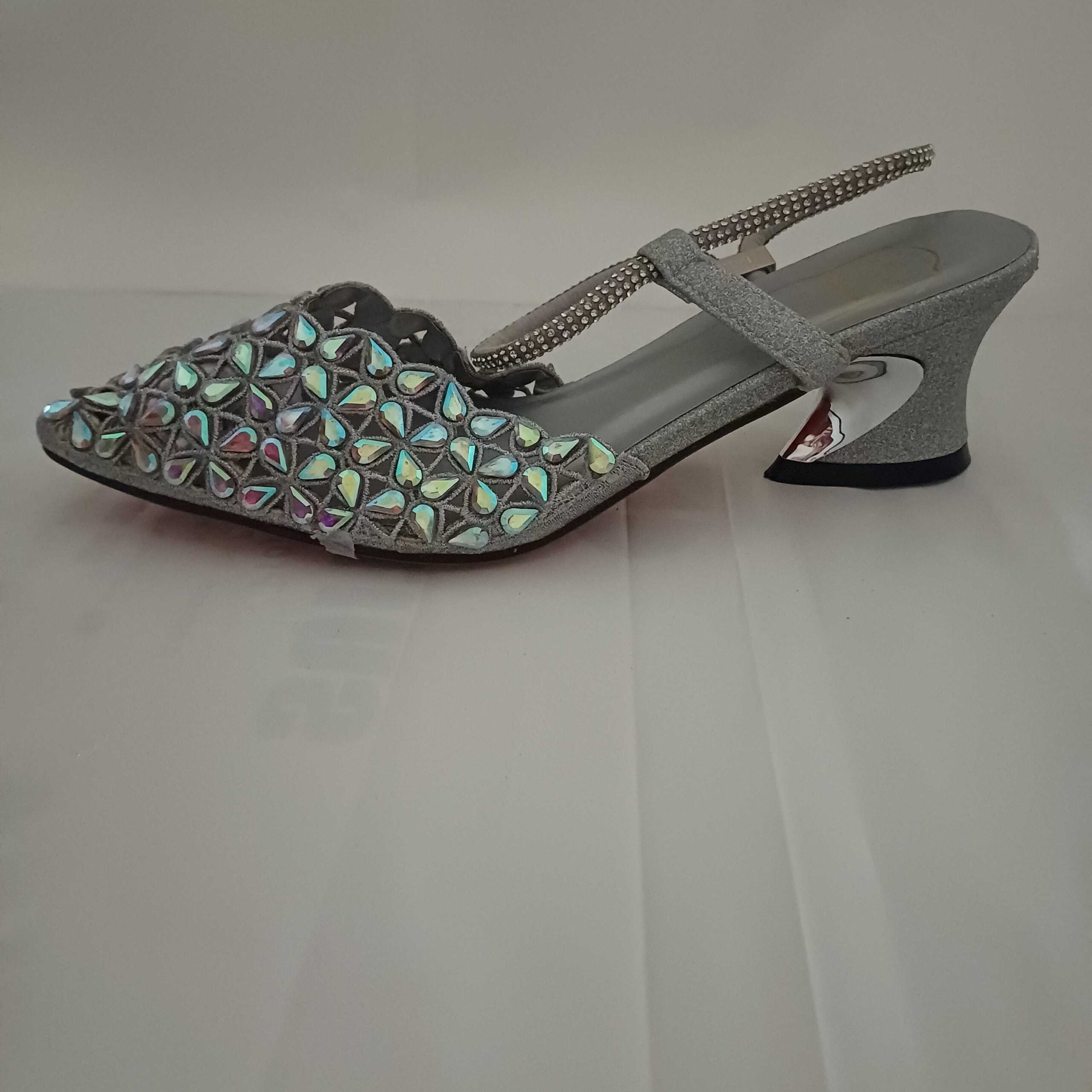 Sparkling Silver Embellished Flats - Image 2