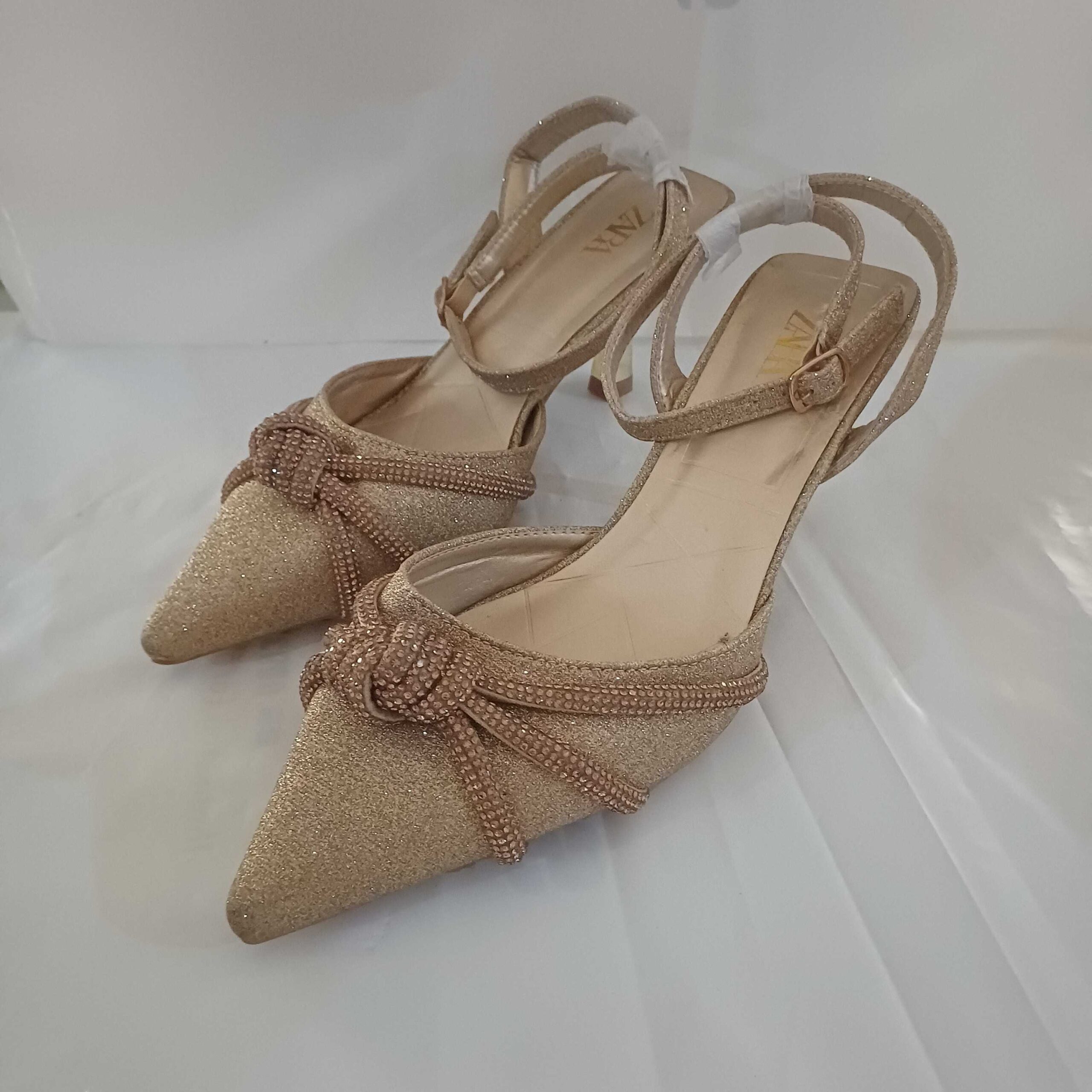 Elegant Sparkle Pointed-Toe Heels