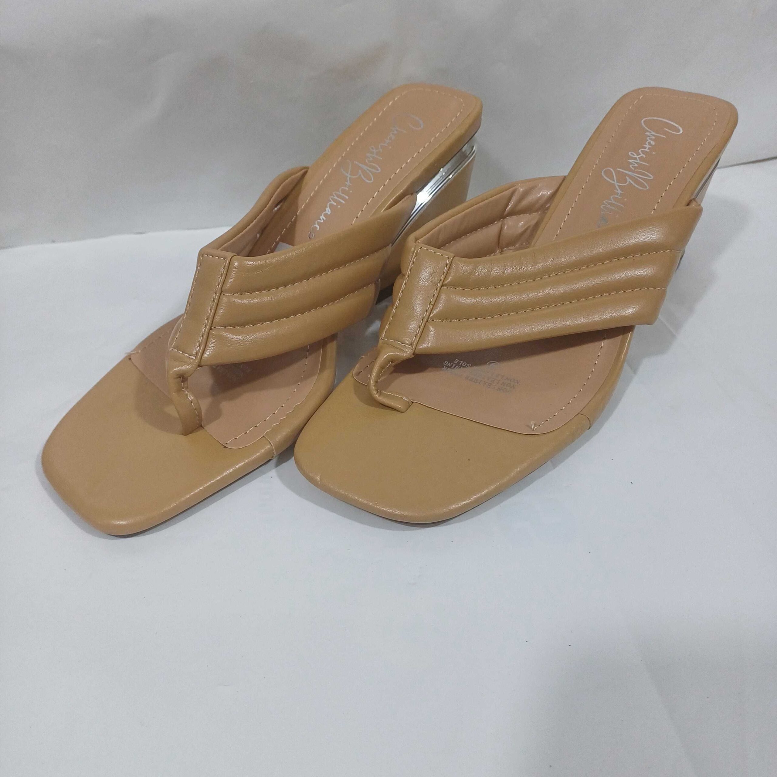 Tan Wedge Sandals