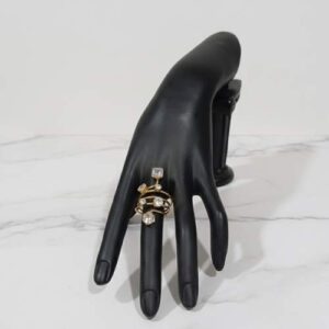 Elegant Multi-Band Gemstone Ring