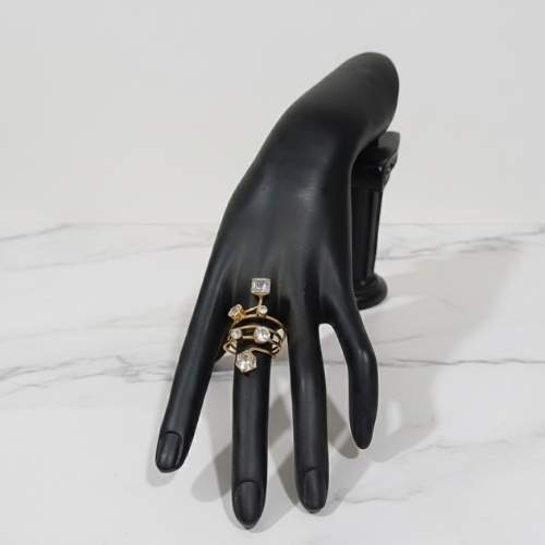 Elegant Multi-Band Gemstone Ring