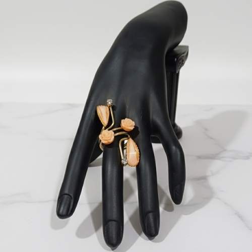 Elegant Floral Statement Ring