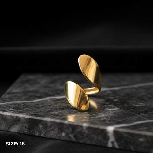 Modern Gold Open Ring
