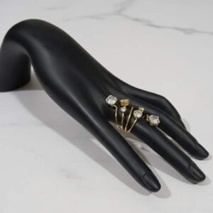 Elegant Gold Gemstone Ring