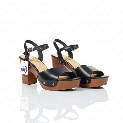 HW Black Platform Sandals