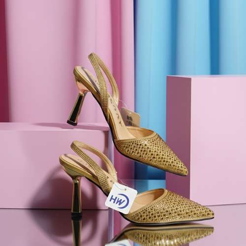 Golden Glamour Heels