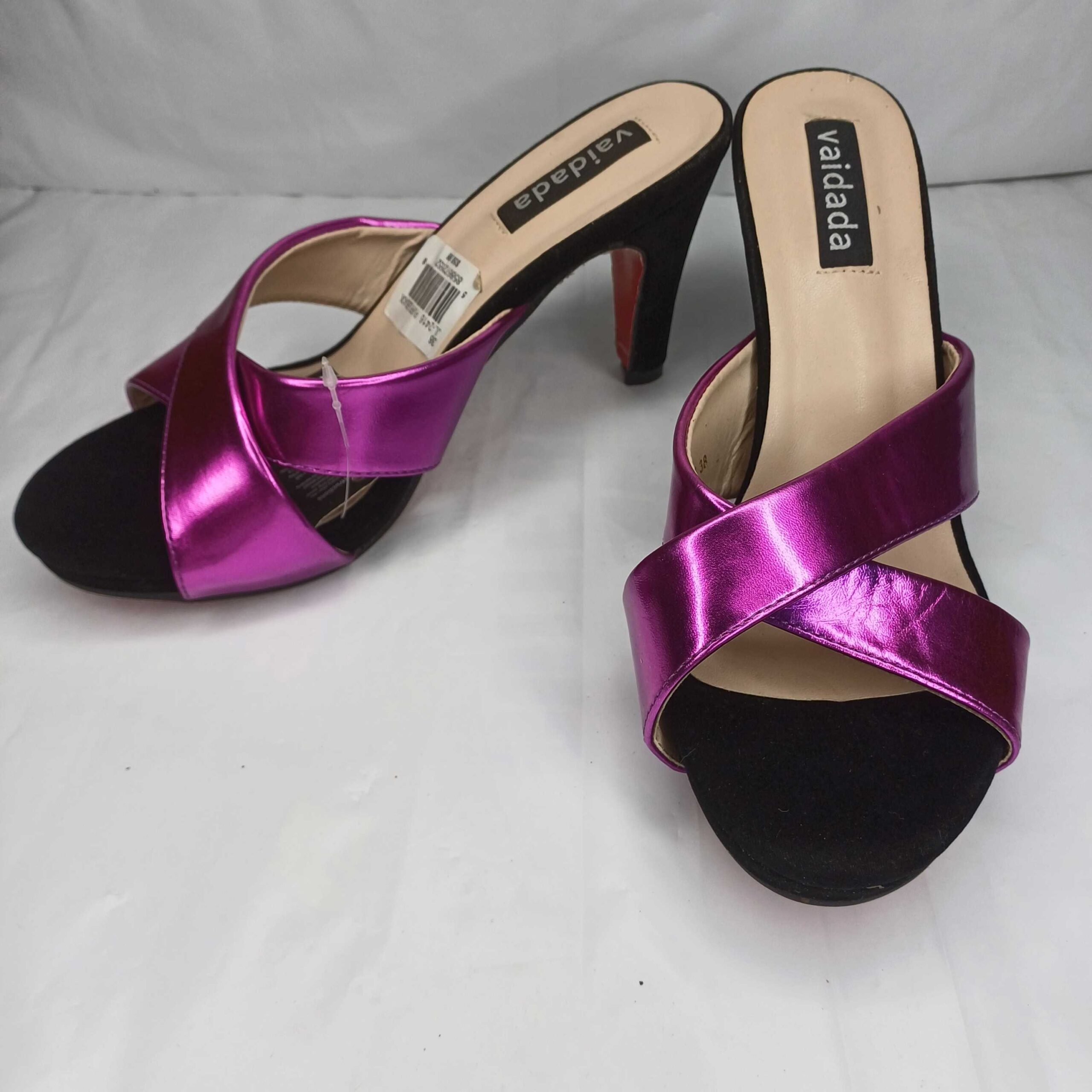 Vaidade Magenta Strappy Heeled Sandals