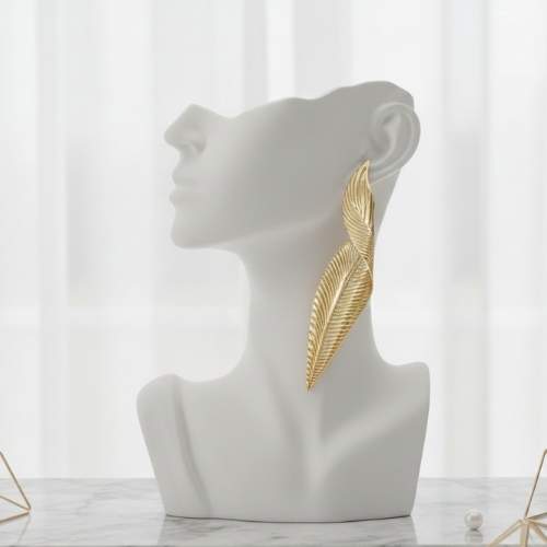 Gold Leaf Earrings
