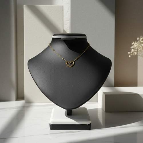 Golden Heart Charm Necklace