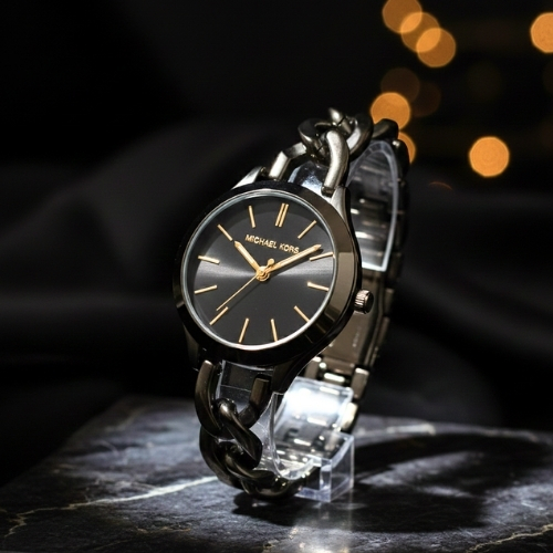 Michael Kors Midnight Elegance Chain-Link Watch