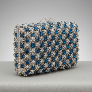 Sapphire Starburst Luxe Clutch
