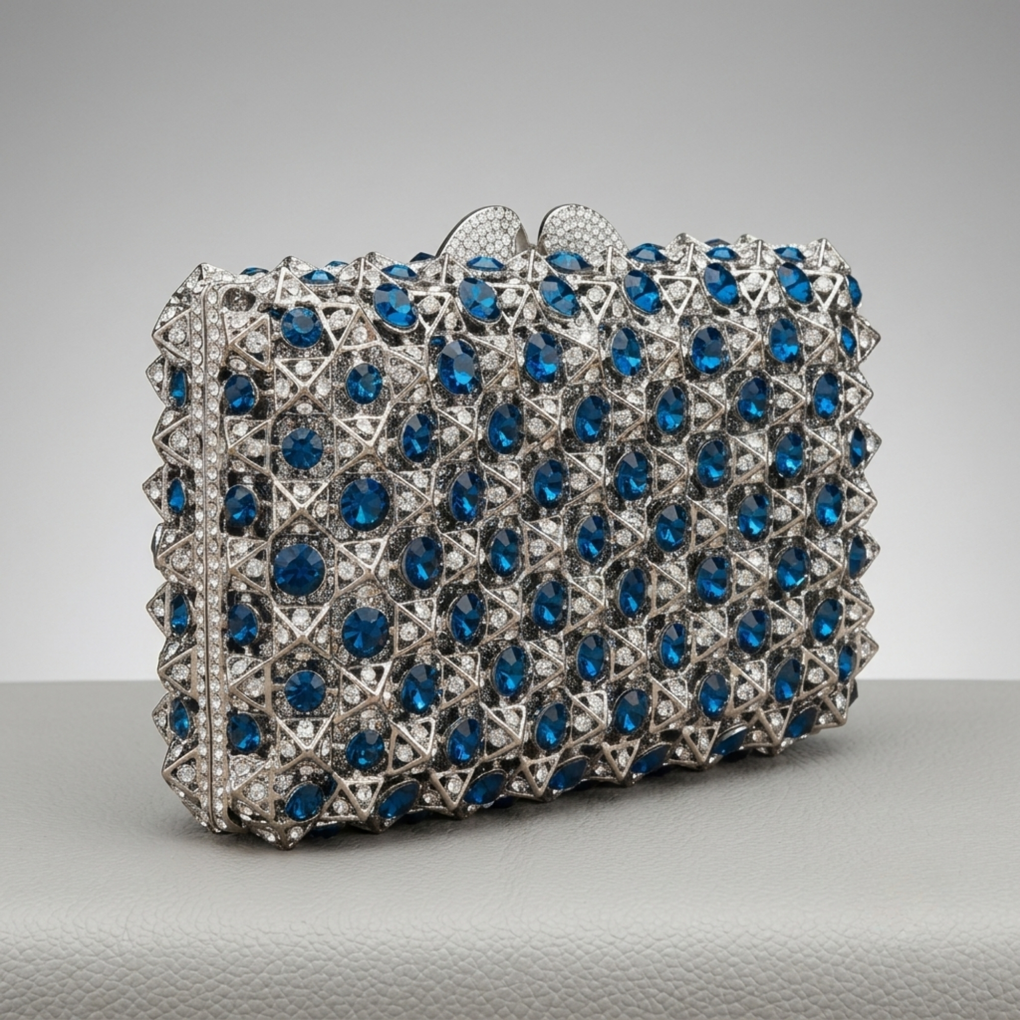Sapphire Starburst Luxe Clutch